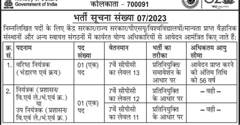 Recruitment Notice No. 07/2023 – Recruitments – NCSM