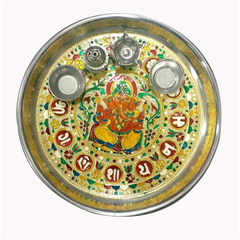 Buy MAITRIK HANDICRAFTS Handmade meenakari Stainless Steel Multi ...