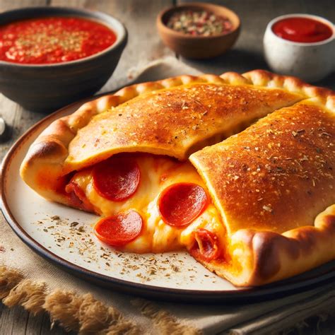 Pepperoni & Cheese Calzone - TurboKitchen