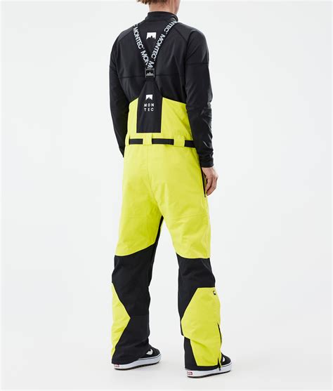 Montec Arch Snowboard Pants Men Bright Yellow/Black | Montecwear UK