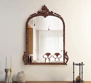 Corsica Designs Victorian Arched Hand-Casted Full-Length Mirror ...