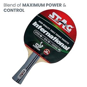 STAG International Table Tennis Racquet with Wooden Case (180 grams ...