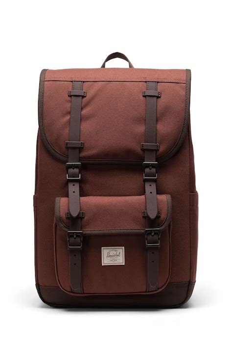 Herschel plecak Little America™ 21 L kolor brązowy duży gładki 11391 ...