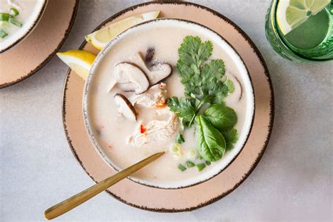 Thai Chicken Soup With Coconut Milk (Tom Ka Gai) Recipe