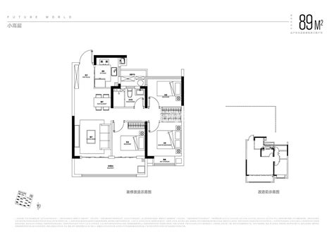 西安某新建小区71-143平米左右的平面户型设计CAD图纸（共14张）_住宅小区_土木在线