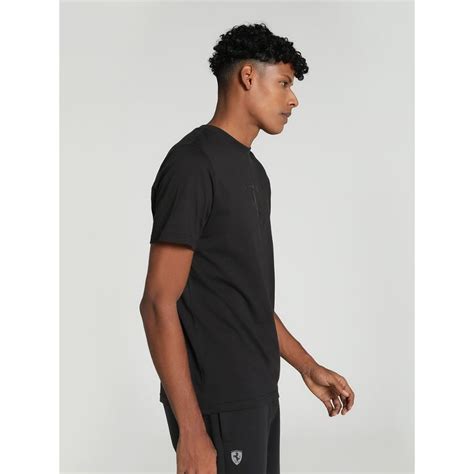 Buy Puma Ferrari Race Big Shld Tonal Mens Black T-Shirt Online
