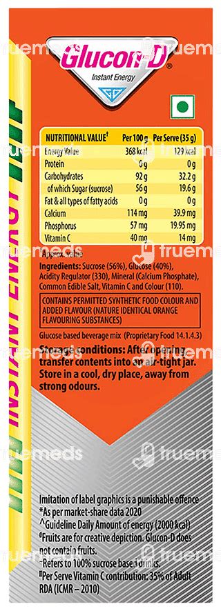 Glucon D Tangy Orange Flavour Powder 1000 Gm With Free Sipper Bottle 1 ...