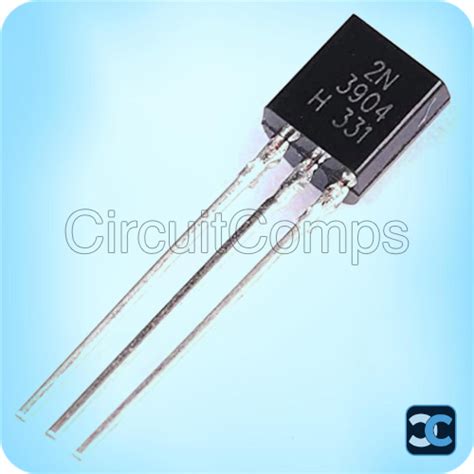 2N3904 NPN Transistor – TO-92 Package, 200mA, 40V – Circuitcomps