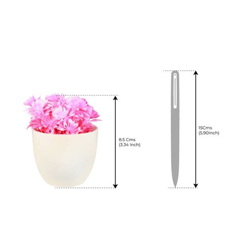 Artificial Potted Pink Shrub – TrustBasket