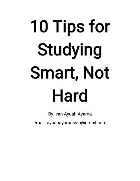 Image result for Smart Study Tips without Guide