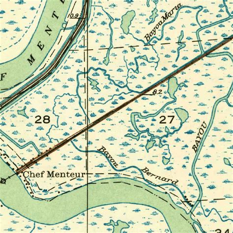 Chef Menteur, LA (1937, 31680-Scale) Map by United States Geological Survey | Avenza Maps