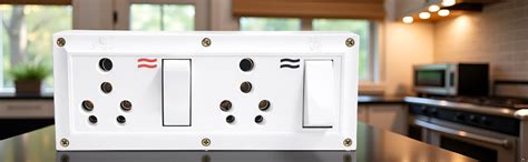 Ginger+ 16 Amp Double Universal Socket Board with 2 Switch & LED ...
