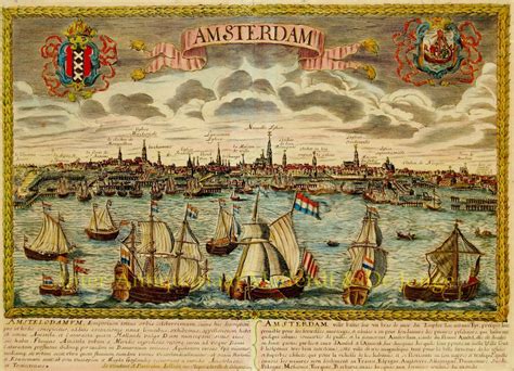 17e eeuw Amsterdam oude prent originele antieke gravure