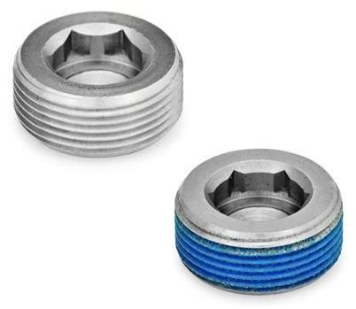 Threaded Plugs - Stainless Steel, with/without Threadlocker, GN 252.5 ...