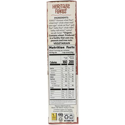Nature's Path, Organic Heritage Flakes Cereal, 13.25 oz (375 g) - iHerb