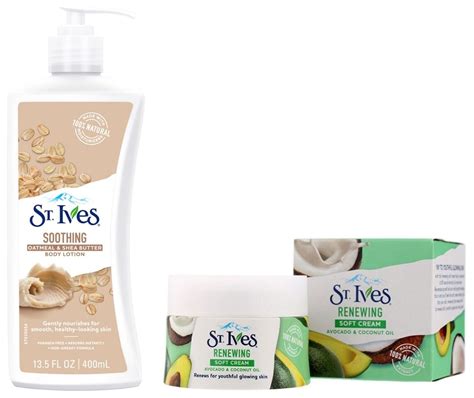 Buy St. Ives Soothing Body Lotion (400ml) & Renewing Soft Cream (45g ...