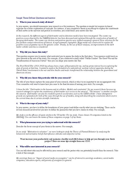 Image result for Dissertation Defense Questions Examples