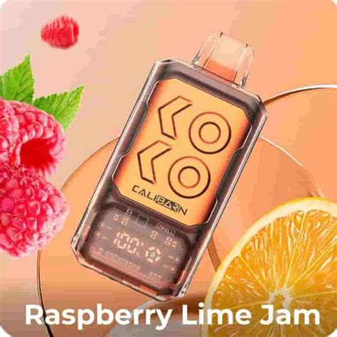 BUY CALIBURN BAR S12000 DISPOSABLE VAPE - RASPBERRY LIME JAM – VapeBro