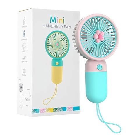Flimo Korean Style Portable USB Fan – Rechargeable 1200mAh Battery, Up ...
