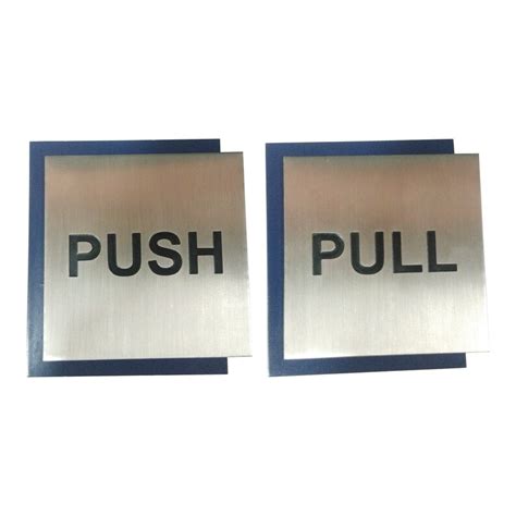 PUSH / PULL Acrylic Blue Color With Stainless Steel Metal Door - Etsy India