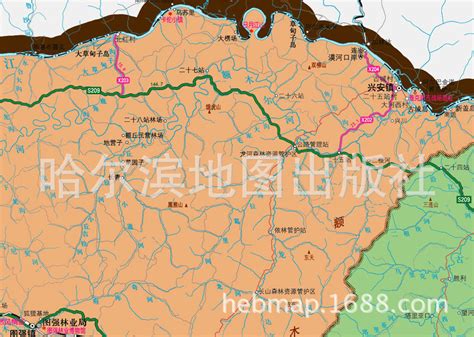 黑龙江省 大兴安岭地区地图 行政区划 街区-阿里巴巴