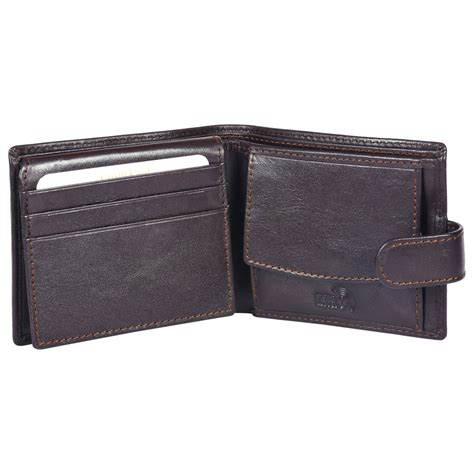 Sassora 100% Genuine Premium Leather Boys RFID Wallet(Dark brown)