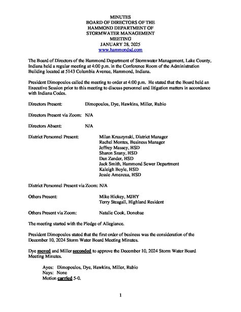 Stormwater Management 2025 | Hammond Sanitary District