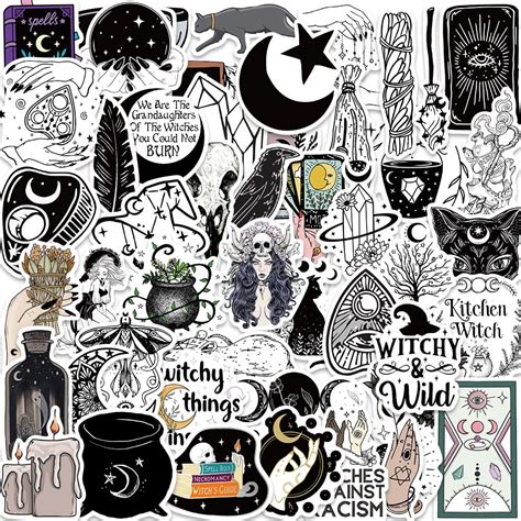 Buy Witch Stickers,Vintage Aesthetic Stickers,Water Bottle Laptop ...