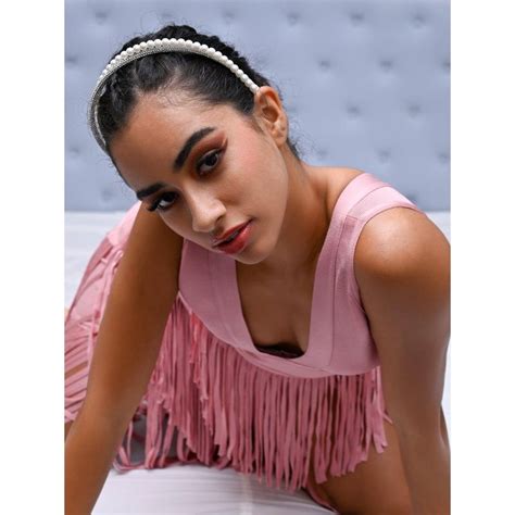 Buy Odette White Stoneware Hair Band Online