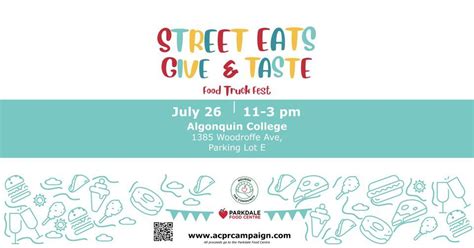 Street Eats : Give & Taste, Algonquin College, Ottawa, 26 July 2023 ...