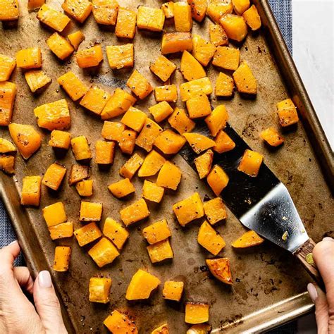 How To Roast Butternut Squash Cubes - with Seasoning Ideas & Recipes