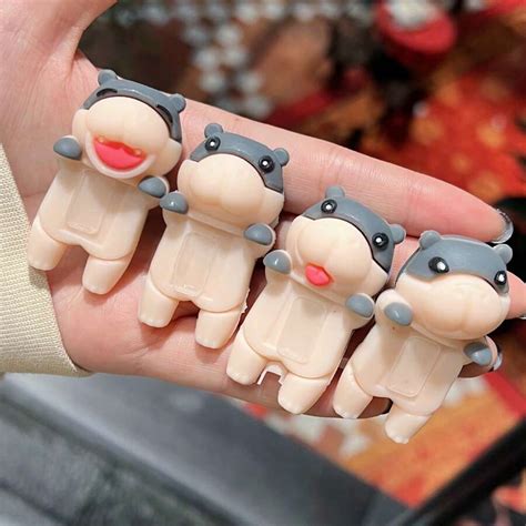 Accessoire vertical de voiture en boîte surprise avec un hippopotame ...