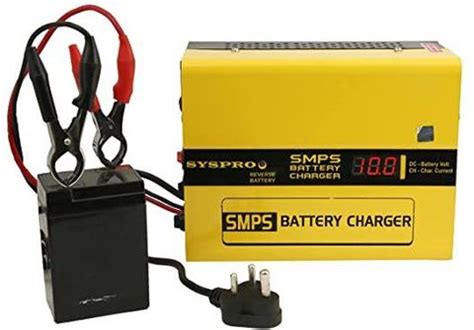 Syspro 12 Volts 10 Amps Automatic Battery Charger 220 Ah Battery for ...
