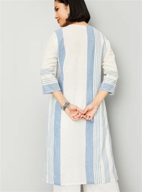 Buy Women Striped Straight Kurta Online at just Rs. 699.0 ...