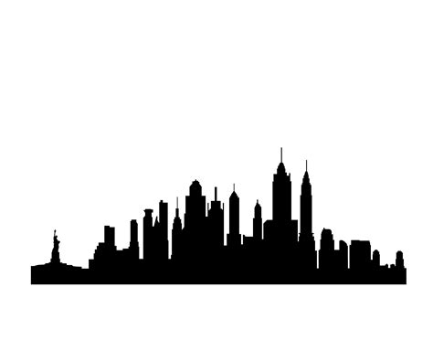 Free New York Skyline Silhouette, Download Free New York Skyline ...
