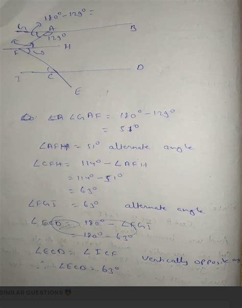 AB,CD are parallel The angle ECD is equal to(A) 52° (B) 88° (C) 44° (D ...