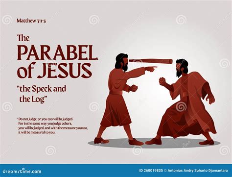 Bible Stories - the Parable of the Speck and the Log Stock Vector ...