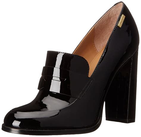 Calvin Klein Women's Kathryn Penny Loafer | Heels, Thick heel shoes ...