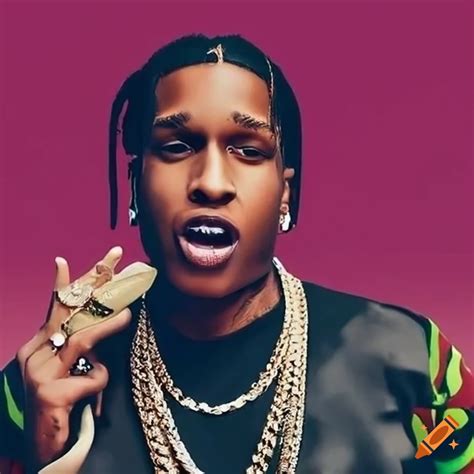 Asap Rocky Gold Teeth