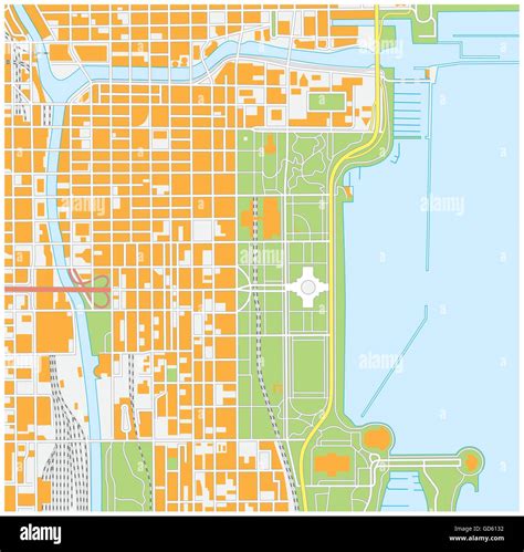 Map Of Downtown Chicago Il Streets