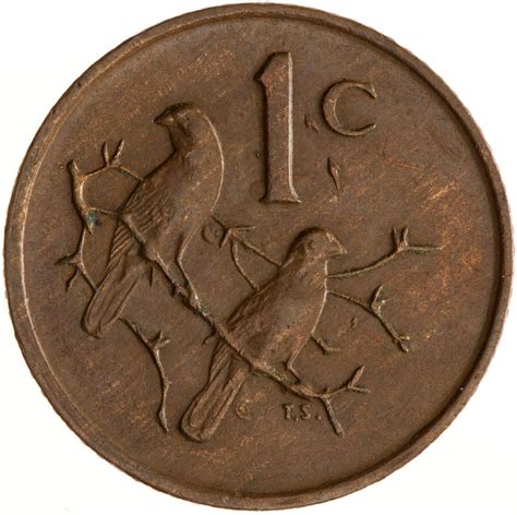 One Cent 1975, Coin from South Africa - Online Coin Club