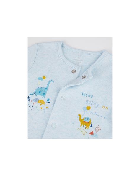 Buy Boys Full Sleeves Sleepsuit Striped And Dino Print - Pack Of 3 ...