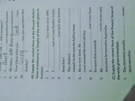 BBC class 9 tenses Modle 6 compecta Please anyone answer please please ...