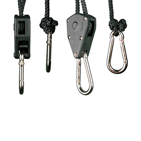 Buy Heavy Duty 1 Pair 1/8 inch Adjustable Grow Light Rope Hanger ...