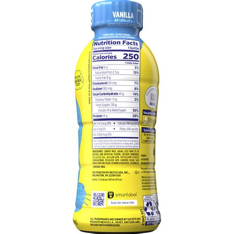 Nesquik Vanilla Powder Nutrition Facts | Besto Blog