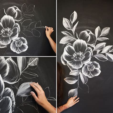 How to Create a Gorgeous Chalk Mural Like an Instagram Pro | Wall art ...
