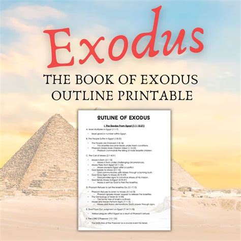 Plagues & Promises: An Outline Of Exodus + FREE PDF | Think About Such Things