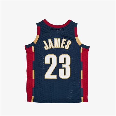 LeBron James Cleveland Cavaliers 08-09 HWC Youth Swingman Jersey - Nav ...