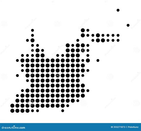 Abstract Map of the Island Boca Chica Key (United States) Stock ...