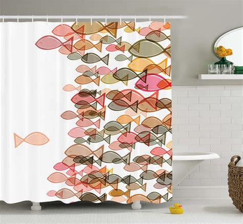 Fish Pattern Shower Curtains at Juliet Ford blog